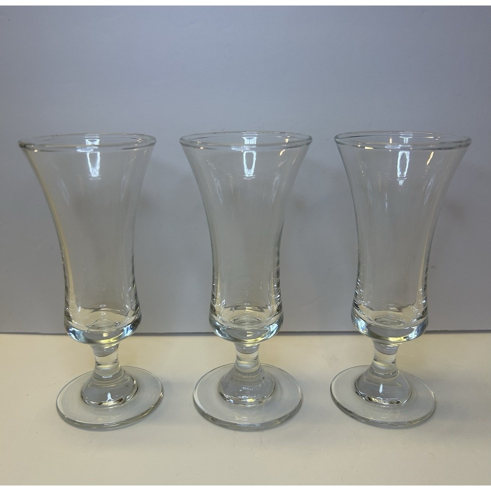 Danish Design‎ Cordial Sherry Glasses Footed Dansk Design 4.5" T Set Of 3